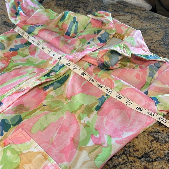 70’s Najla New York floral watercolor pantsuit - Picture 11 of 12